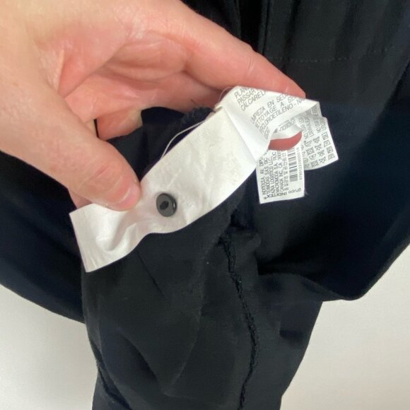 Zara Playsuit Black Button Front Romper Pockets Size XS Minimalist Sheer Minimal - Picture 13 of 15